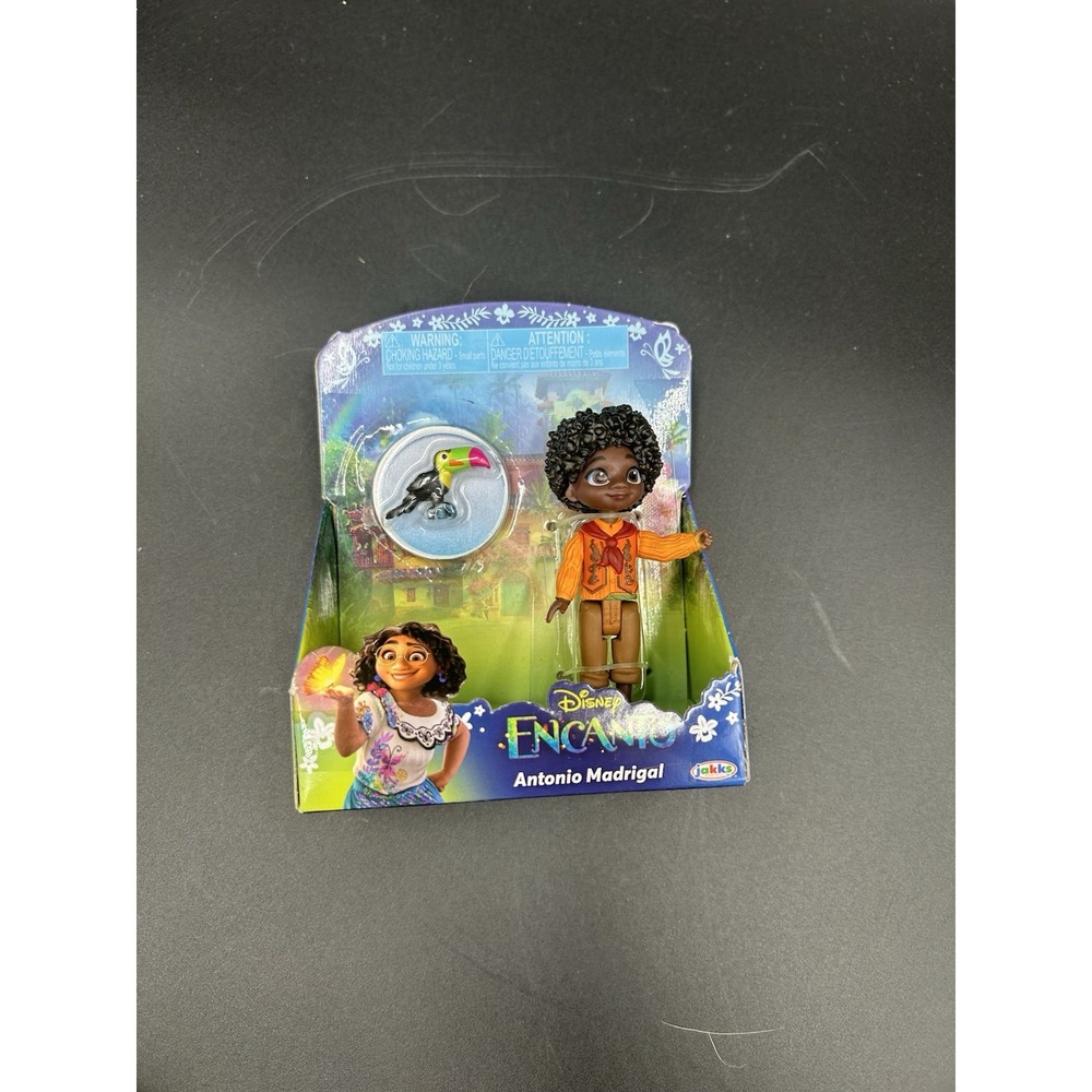 Disney Encanto 3" Figure Antonio Madrigal & Toucan Figure 2022 Jakks